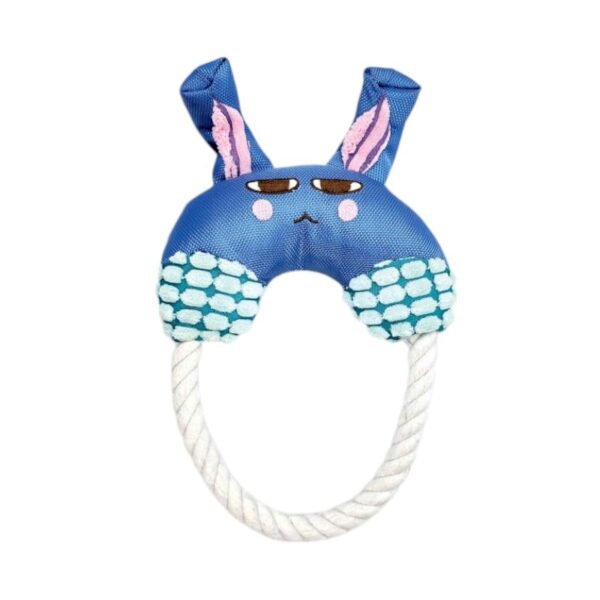 Υφασμάτινο παιχνίδι σκύλου με σχοινί - 20x14cm - 550752 - GoodFlix