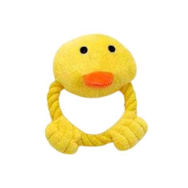 Λούτρινο παιχνίδι σκύλου με σχοινί - 15x11cm - 550804 - GoodFlix