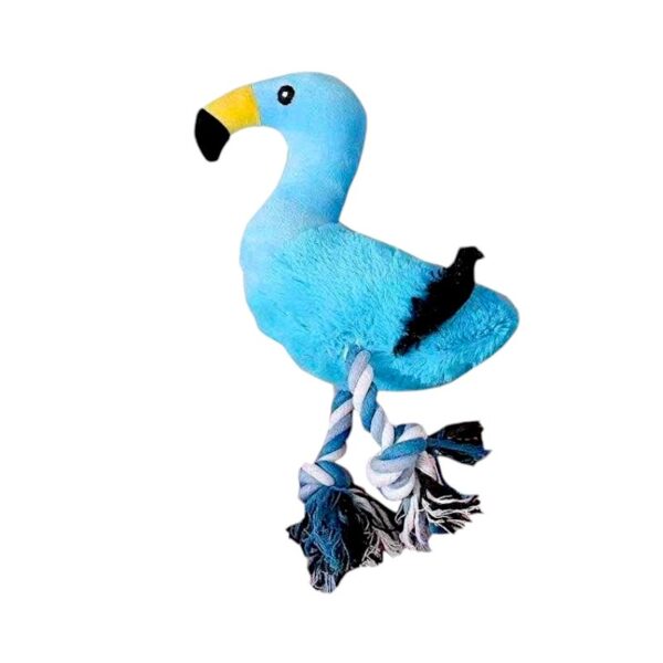 Λούτρινο παιχνίδι σκύλου ζωάκι με σχοινί - 13x28cm - 550861 - GoodFlix