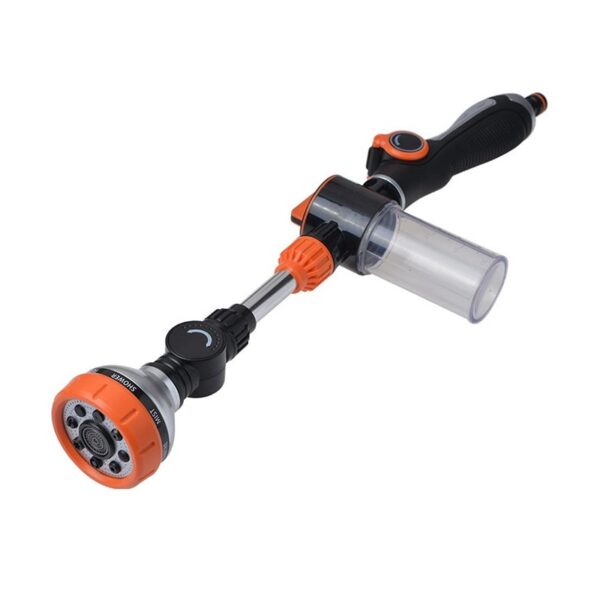 Πιστόλι ποτίσματος για λάστιχο με δοχείο σαπουνιού - 8in1 - 6203 - 615405 - GoodFlix