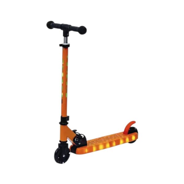 Παιδικό πατίνι με φωτισμό LED - JX608 - 630121 - Orange - GoodFlix