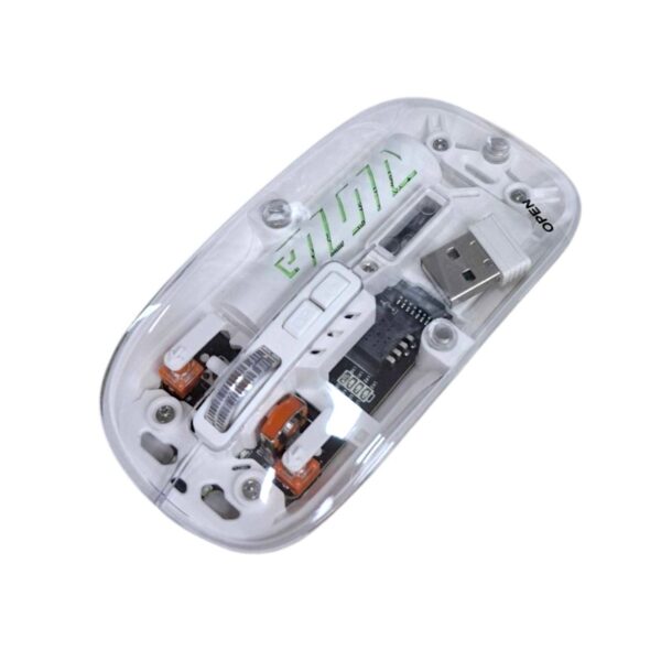 Ασύρματο επαναφορτιζόμενο ποντίκι Η/Υ - WB08 - AOAS - 655259 - White - GoodFlix