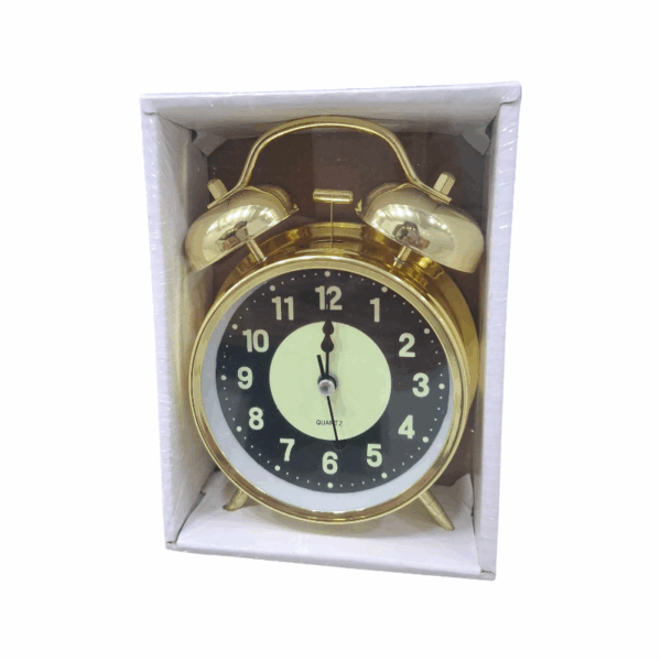 Επιτραπέζιο ρολόι - Ξυπνητήρι - 668-53 - 668533 - Gold - GoodFlix