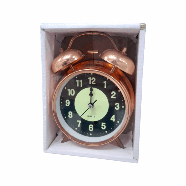 Επιτραπέζιο ρολόι - Ξυπνητήρι - 668-53 - 668533 - Rose Gold - GoodFlix