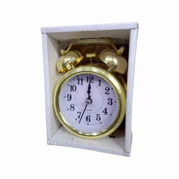 Επιτραπέζιο ρολόι - Ξυπνητήρι - 669-14 - 669141 - Gold - GoodFlix