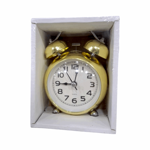 Επιτραπέζιο ρολόι - Ξυπνητήρι - 670-6 - 820162 - Gold - GoodFlix