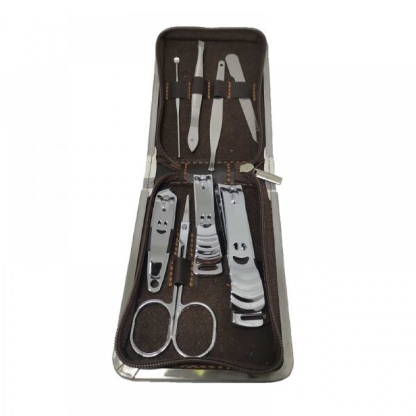 Επαγγελματικό σετ περιποίησης νυχιών σε θήκη - 021R - 8pcs - 671017 - GoodFlix