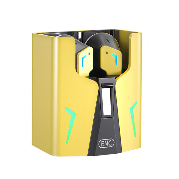 Ενσύρματα ακουστικά Gaming με θήκη φόρτισης - KINGKONG - Fineblue - 700147 - Yellow - GoodFlix