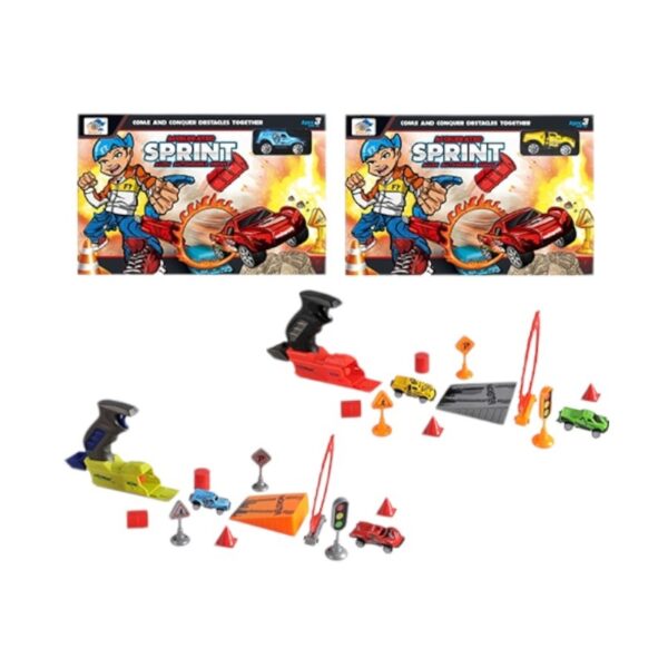 Σετ εκτοξευτής αυτοκινήτων με αξεσουάρ - 779-18A - 730321 - GoodFlix