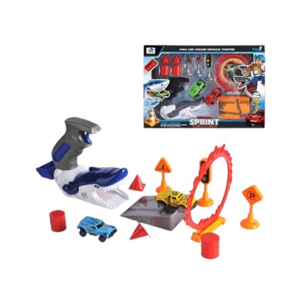 Σετ εκτοξευτής αυτοκινήτων με αξεσουάρ - 779-29 - 730322 - GoodFlix