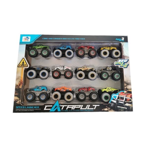 Σετ αυτοκινητάκια με εκτοξευτή - 12pcs - 779-30 - 730323 - GoodFlix