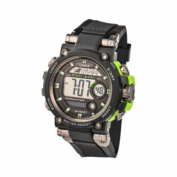 Ψηφιακό ρολόι χειρός - LS9047 - Lasika - 817322 - Black/Green - GoodFlix