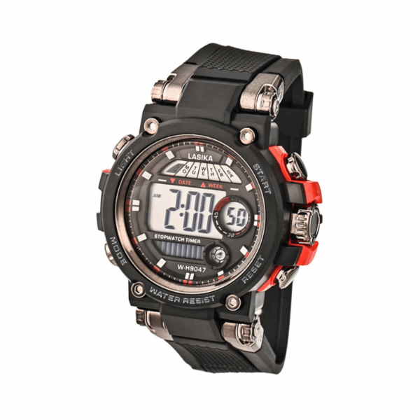 Ψηφιακό ρολόι χειρός - LS9047 - Lasika - 817322 - Black/Red - GoodFlix