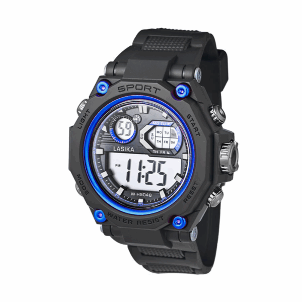 Ψηφιακό ρολόι χειρός - LS9048 - Lasika - 817339 - Black/Blue - GoodFlix