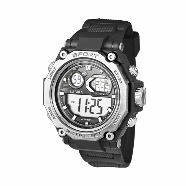 Ψηφιακό ρολόι χειρός - LS9048 - Lasika - 817339 - Black/Silver - GoodFlix