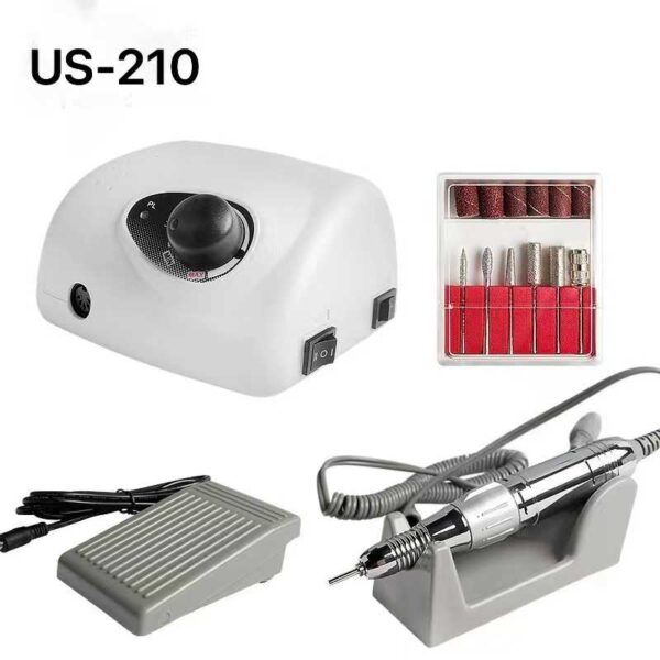 Ηλεκτρικός τροχός μανικιούρ-πεντικιούρ - DM210A - 581511 - White - GoodFlix