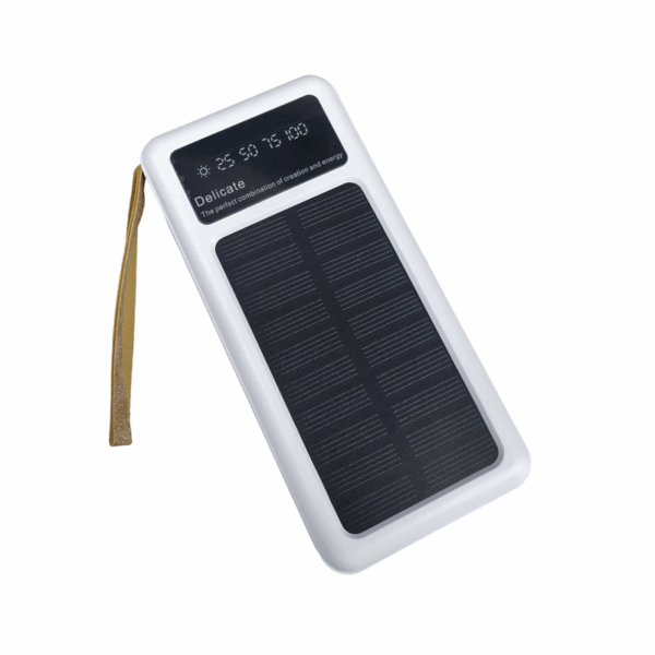 Powerbank με ηλιακό πάνελ - 4in1 - 10.000mah - Y179 - 810385 - White - GoodFlix