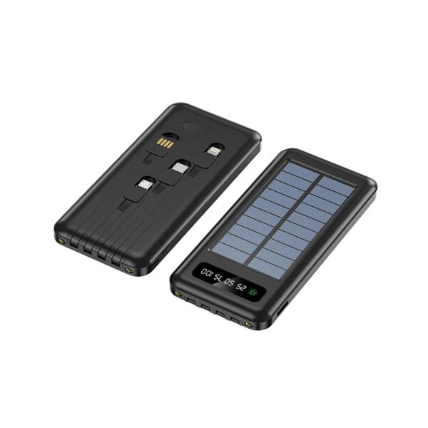 Powerbank με ηλιακό πάνελ - 4in1 - 10.000mah - YM519 - 810392 - Black - GoodFlix