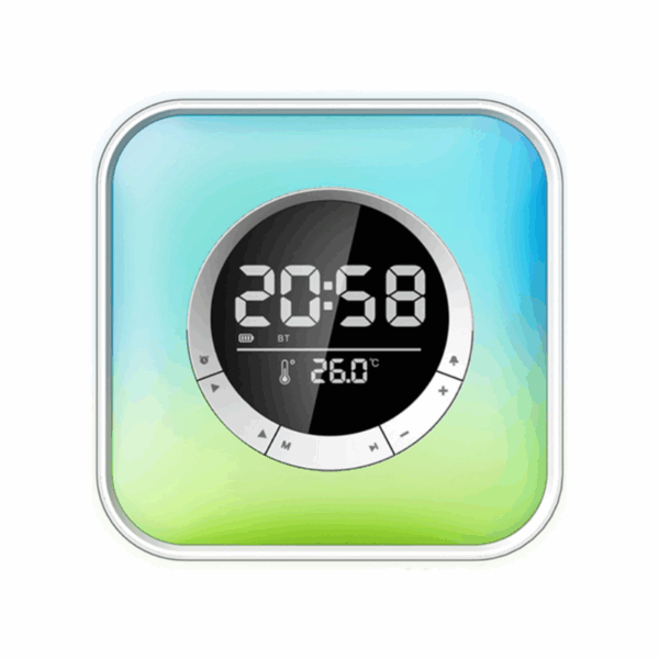 Ασύρματο ηχείο Bluetooth LED & ψηφιακό ρολόι - P10 - 810811 - GoodFlix