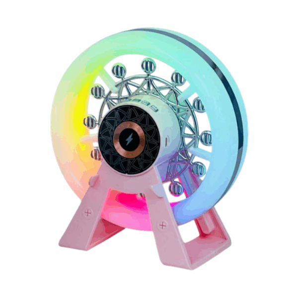 Ασύρματο ηχείο Bluetooth με βάση ασύρματης φόρτισης smartphone - Wheel - L-38B - 811580 - Pink - GoodFlix