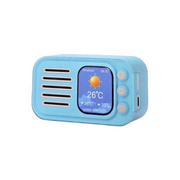 Ασύρματο ηχείο Bluetooth με οθόνη - WS-501 - 811788 - Blue - GoodFlix