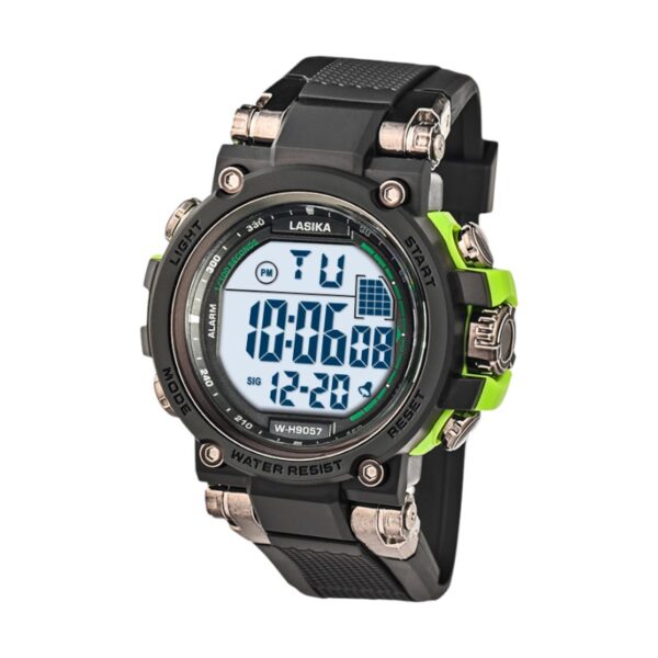 Ψηφιακό ρολόι χειρός - LS9057 - Lasika - 817353 - Black/Green - GoodFlix