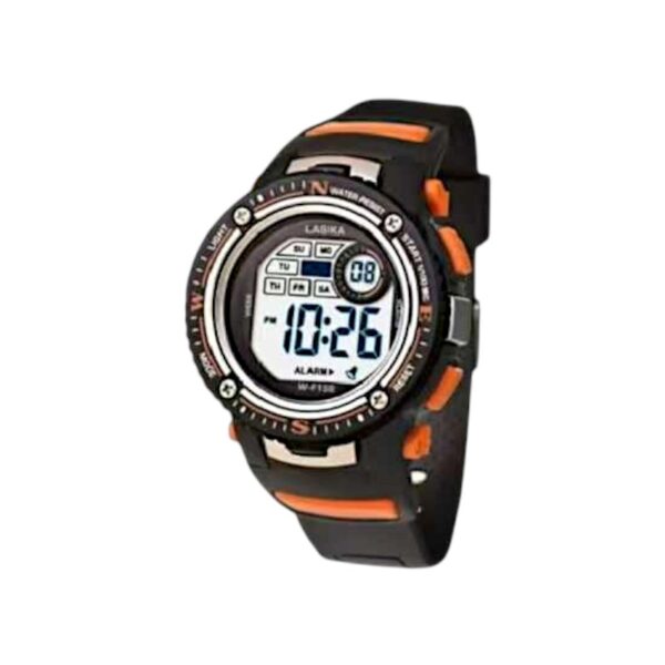 Ψηφιακό ρολόι χειρός - LS158 - Lasika - 817384 - Black/Orange - GoodFlix