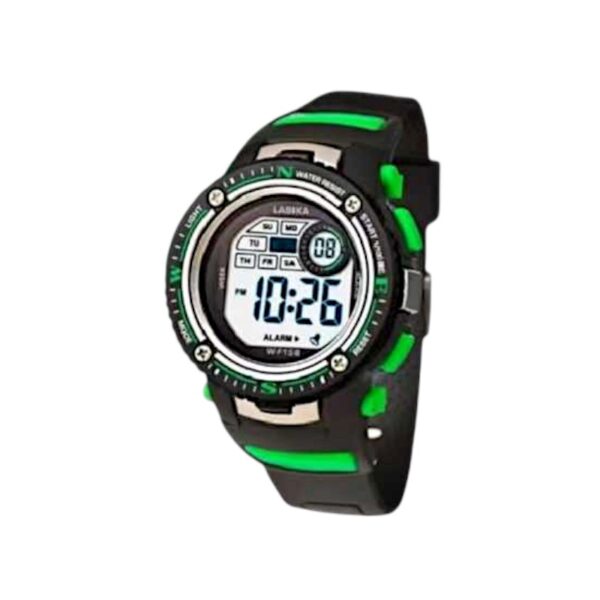 Ψηφιακό ρολόι χειρός - LS158 - Lasika - 817384 - Black/Green - GoodFlix