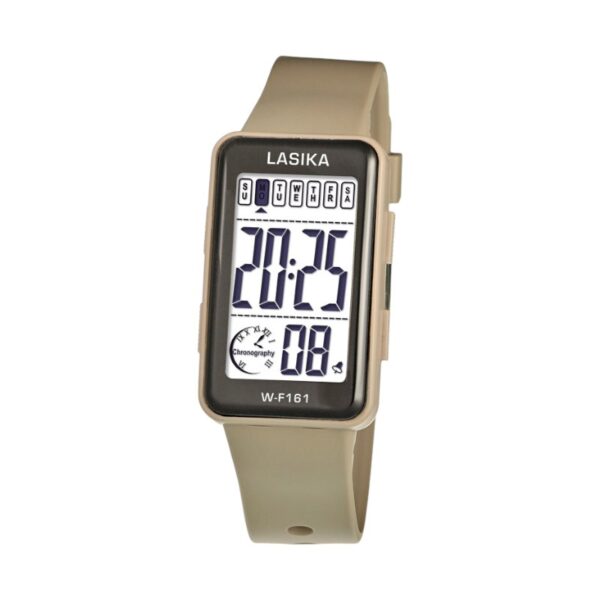 Ψηφιακό ρολόι χειρός - LS161 - Lasika - 817391 - Beige - GoodFlix