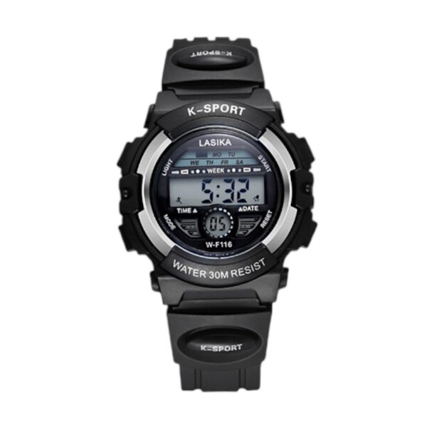 Ψηφιακό ρολόι χειρός - LS116 - Lasika - 817407 - Black/Silver - GoodFlix