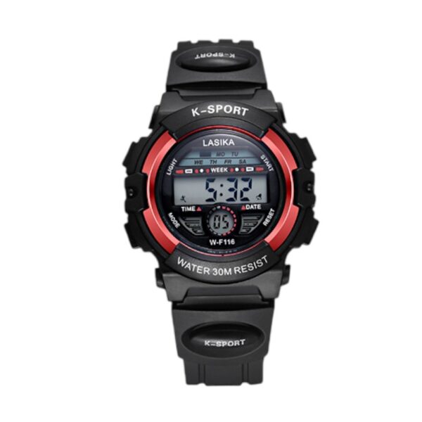 Ψηφιακό ρολόι χειρός - LS116 - Lasika - 817407 - Black/Red - GoodFlix