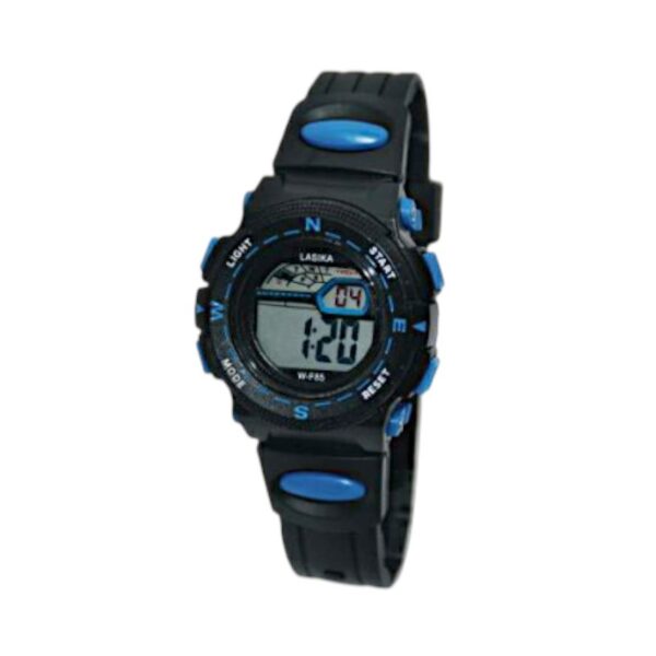 Παιδικό ψηφιακό ρολόι χειρός - LS85 - Lasika - 817421 - Black/Blue - GoodFlix