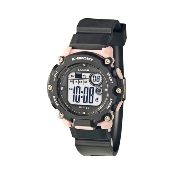 Ψηφιακό ρολόι χειρός - LS156 - Lasika - 817445 - Black/Pink - GoodFlix