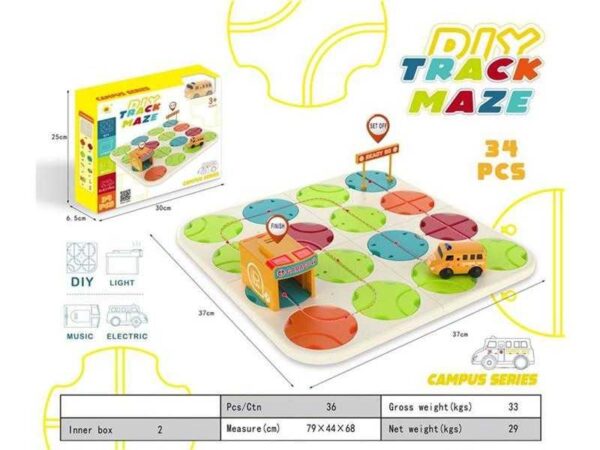 Επιτραπέζιο παιχνίδι - Block Track - 34pcs - 2023-1 - 677101 - GoodFlix