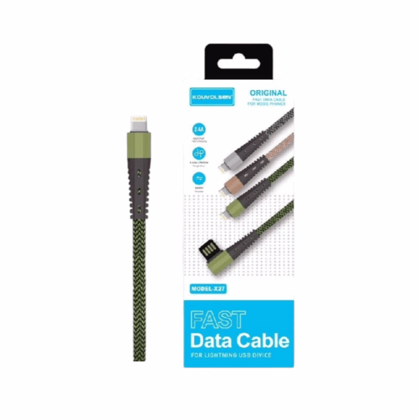 Καλώδιο φόρτισης & data - Lightning - Fast Charge - X27/5G - 1.2m - 880653 - GoodFlix