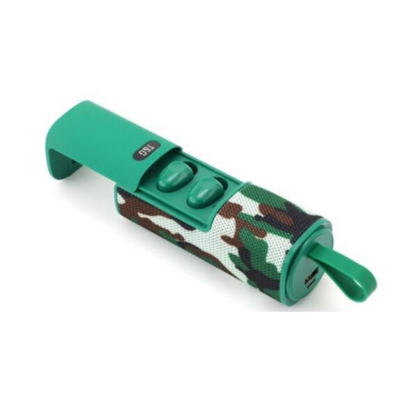 Ασύρματο ηχείο Bluetooth με σετ ακουστικών - TG807 - 883815 - Army Green - GoodFlix