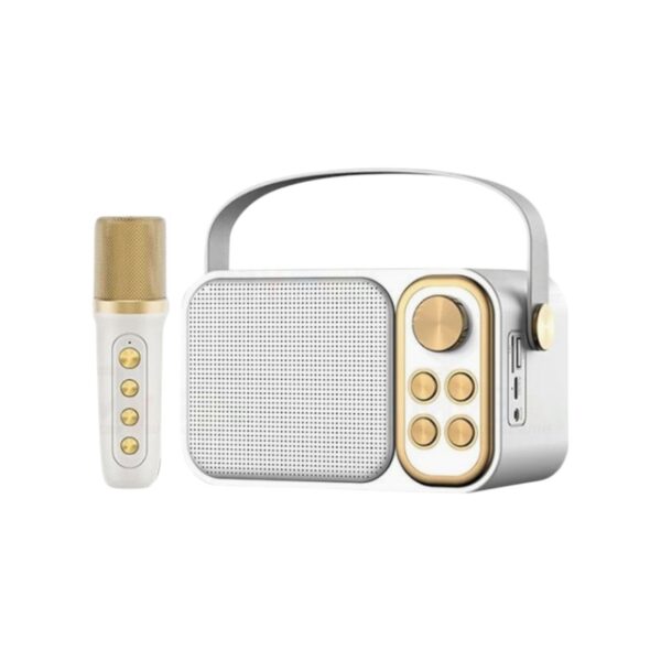 Ασύρματο ηχείο Bluetooth με μικρόφωνο Karaoke - YS-103 - 887288 - White - GoodFlix
