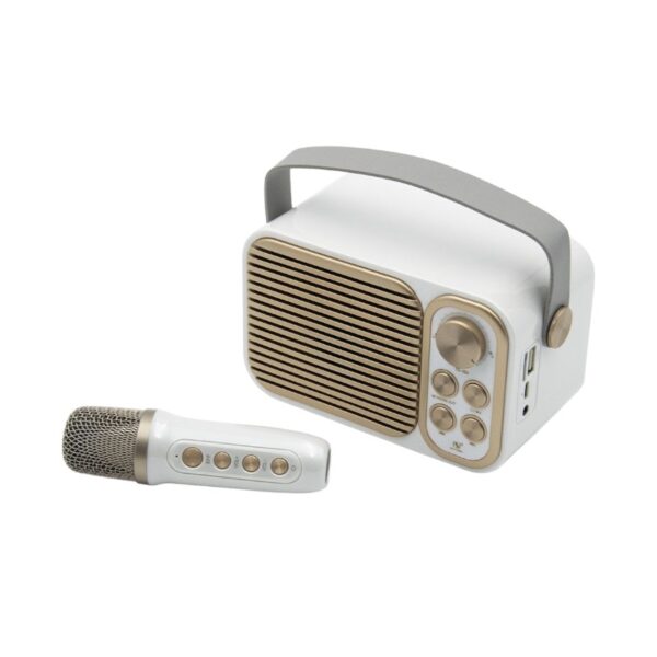 Ασύρματο ηχείο Bluetooth με μικρόφωνο Karaoke - YS-104 - 887295 - White - GoodFlix