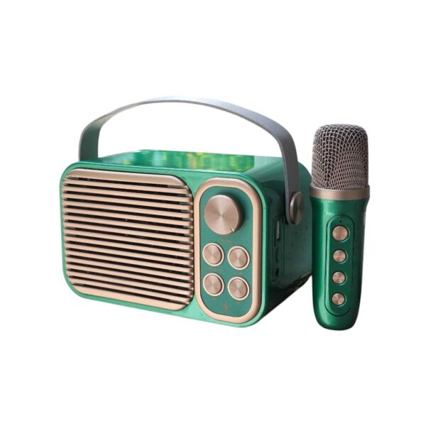 Ασύρματο ηχείο Bluetooth με μικρόφωνο Karaoke - YS-104 - 887295 - Green - GoodFlix
