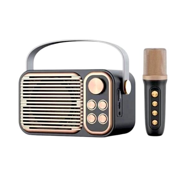 Ασύρματο ηχείο Bluetooth με μικρόφωνο Karaoke - YS-104 - 887295 - Dark Grey - GoodFlix