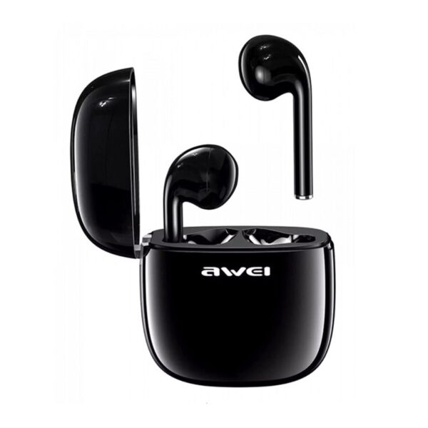 Ασύρματα ακουστικά Bluetooth με θήκη φόρτισης - T28 - Awei - 888889 - Black - GoodFlix