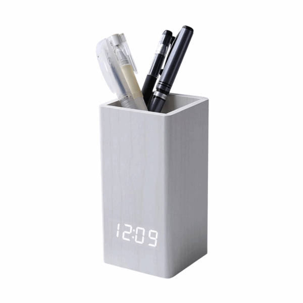 Ψηφιακό ρολόι - Ξυπνητήρι & Μολυβοθήκη - ET015-2 - 909429 - White - GoodFlix