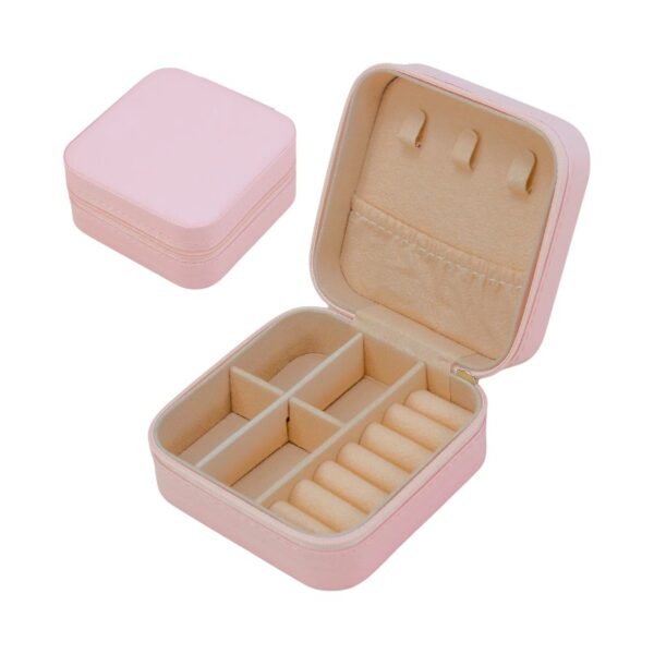 Θήκη οργάνωσης κοσμημάτων mini με φερμουάρ - LD1006 - 922132 - Pink - GoodFlix