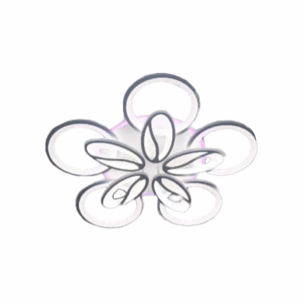 Φωτιστικό οροφής LED - Πλαφονιέρα με Dimmer - 5136-10WH+RGB - 943703 - GoodFlix