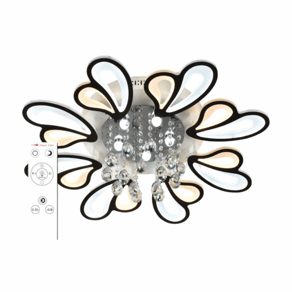 Φωτιστικό οροφής LED - Πλαφονιέρα με Dimmer - 5169-8BK - 943826 - GoodFlix