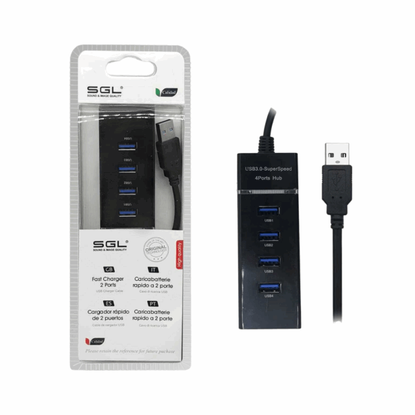 Αντάπτορας USB Hub με 4 θύρες - 304P - 30cm - 095929 - GoodFlix