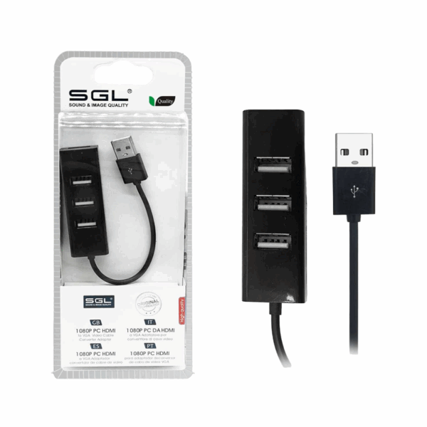 Αντάπτορας USB Hub με 3 θύρες - 303P - 12cm - 095950 - GoodFlix