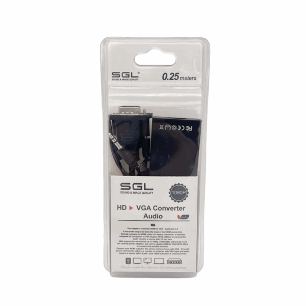 Αντάπτορας HDMI female σε VGA & Jack 3.5mm - TP12 - 25cm - 095981 - GoodFlix