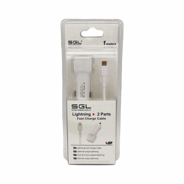 Φορτιστής αναπτήρα αυτοκινήτου - Lightning - D5-V2 - 1m - 099675 - GoodFlix