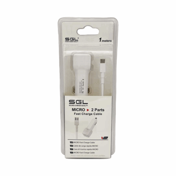 Φορτιστής αναπτήρα αυτοκινήτου - Micro USB - D13-V2 - 1m - 099682 - GoodFlix
